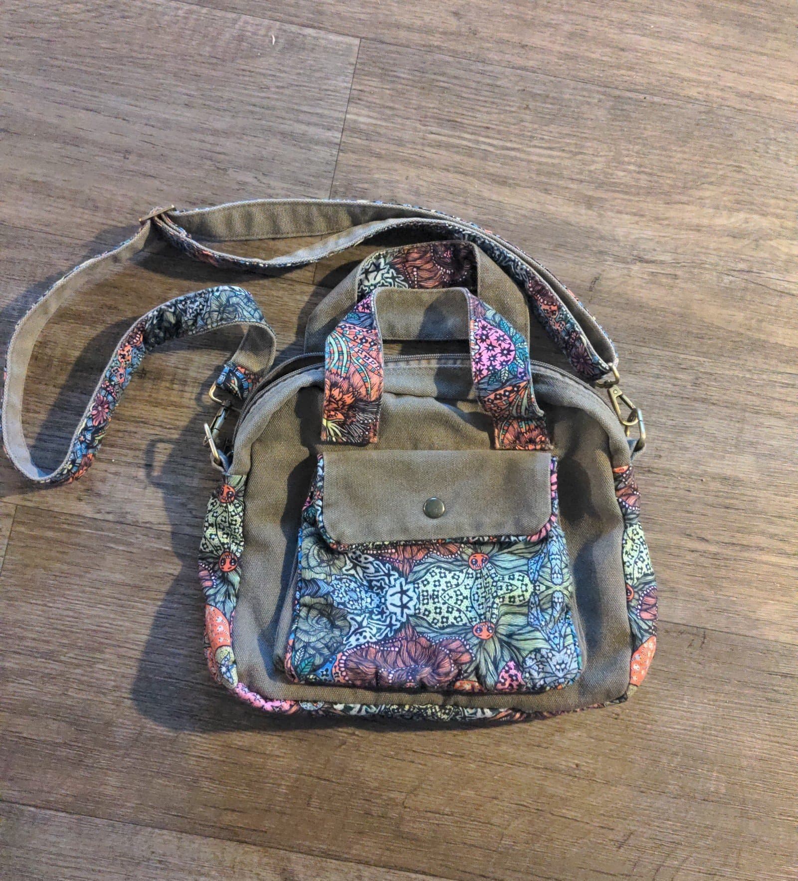 Crossbody canvas bag / purse - Thumbnail 3