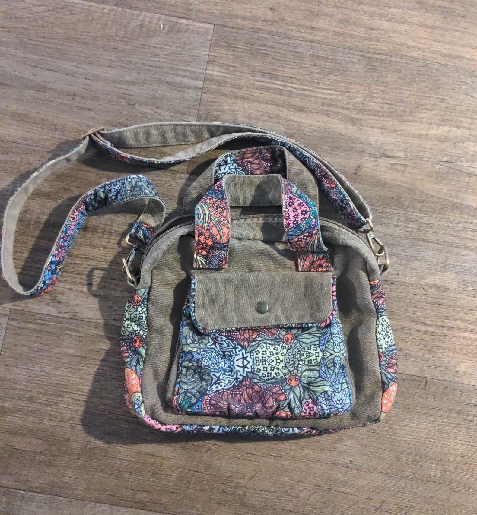Crossbody canvas bag / purse - Thumbnail 4