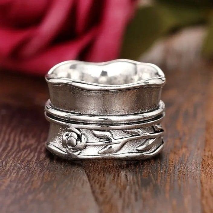 Silver Engraved Ring - Thumbnail 6