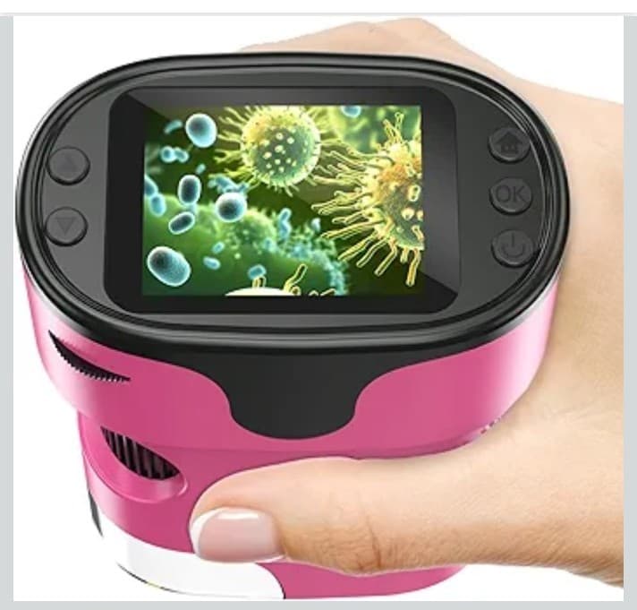 1000X Microscope 4K 2.0" Screen Rechargeable Mini Pocket Digital microscopes - Image 1