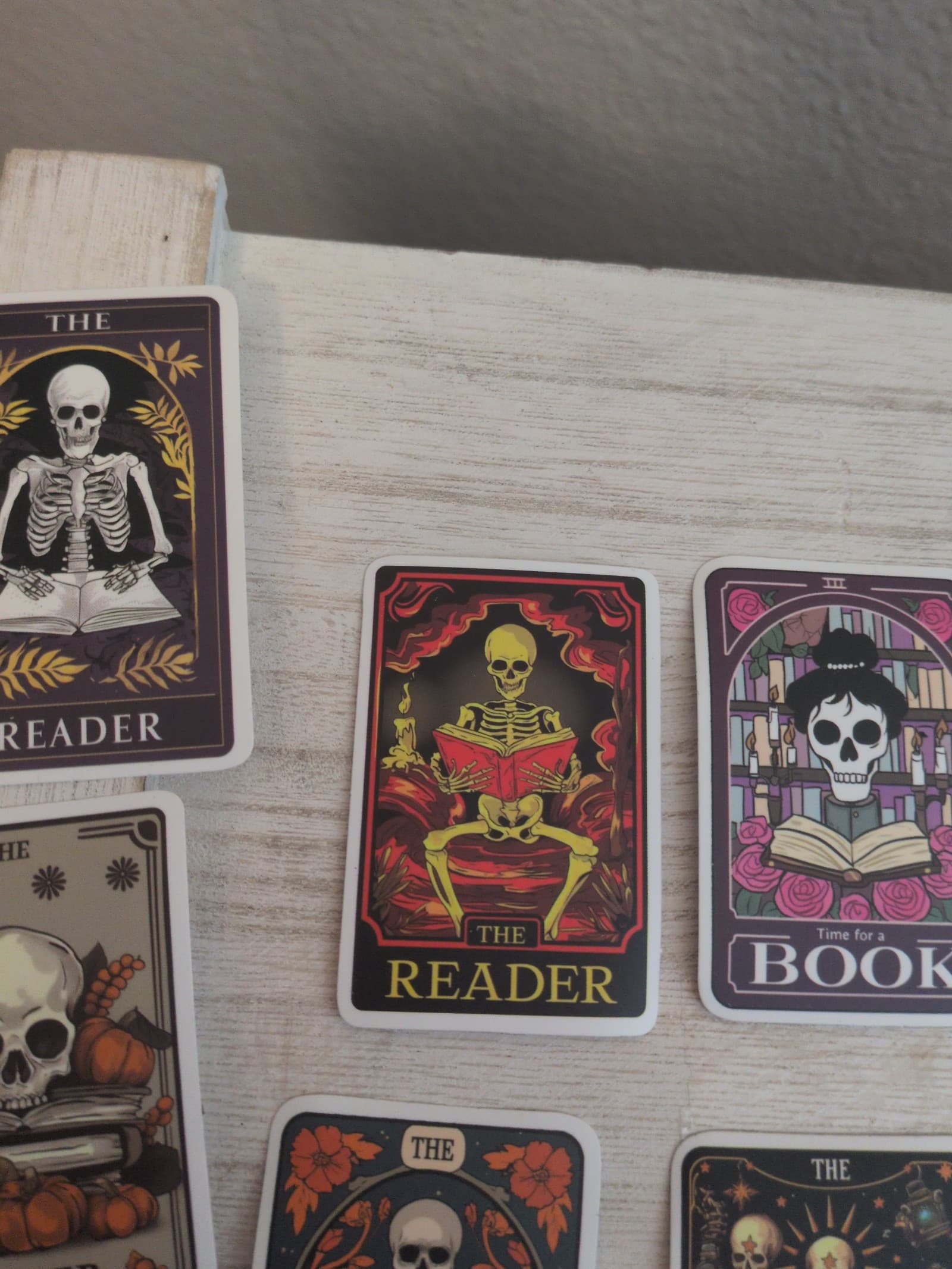 Vibrant Skeleton Tarot The Reader Cards 25 Pack Of Stickers - Thumbnail 8