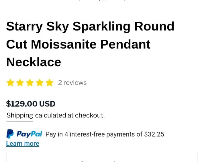 Starry sky sparkling round cut moissenite pendant Sterling silver stamped 925 - Thumbnail 5