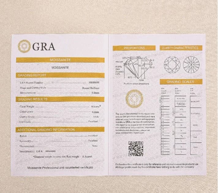 Starry sky sparkling round cut moissenite pendant Sterling silver stamped 925 - Thumbnail 3