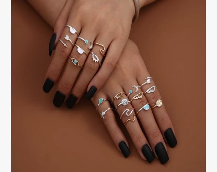 ✨ 18-PIECE TRENDY BOHO STATEMENT RING SET - NEW! ✨ - Thumbnail 4