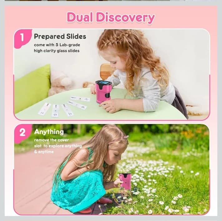 1000X Microscope 4K 2.0" Screen Rechargeable Mini Pocket Digital microscopes - Thumbnail 5