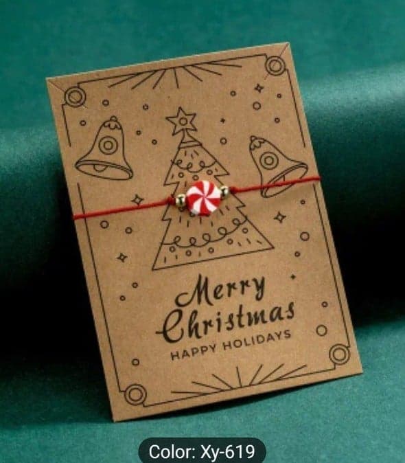 Charming candy Charm Bracelet - Cute Handwoven Christmas Gift - Image 1