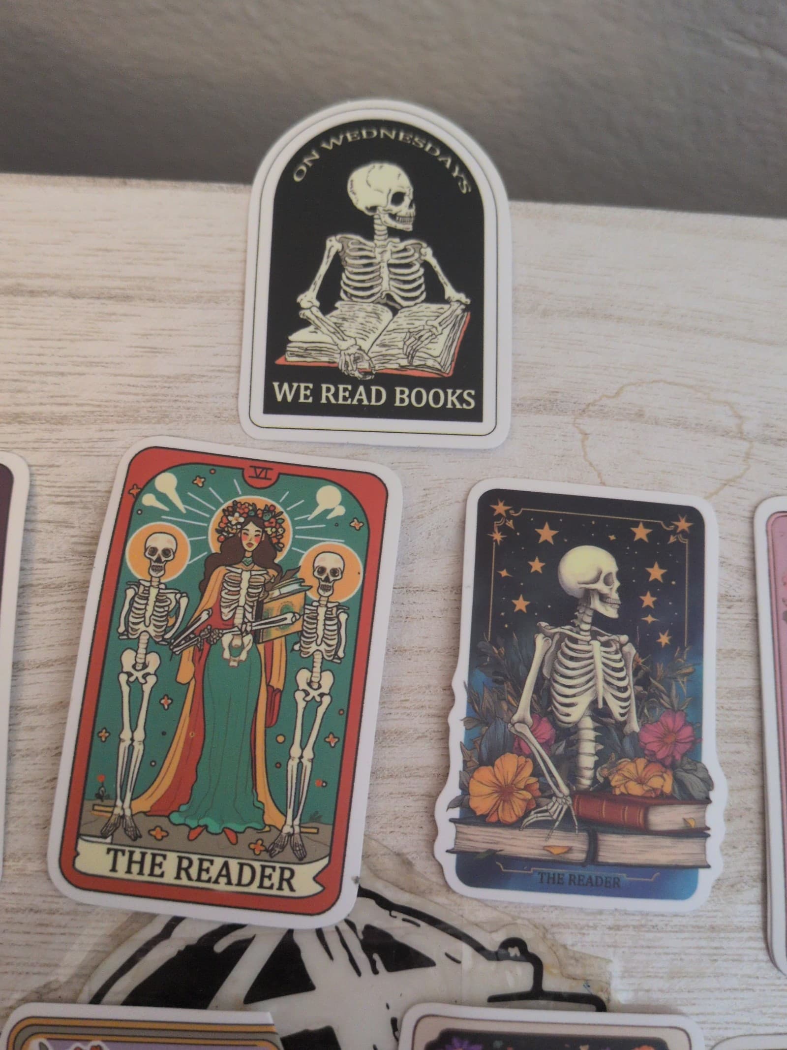 Vibrant Skeleton Tarot The Reader Cards 25 Pack Of Stickers - Thumbnail 12