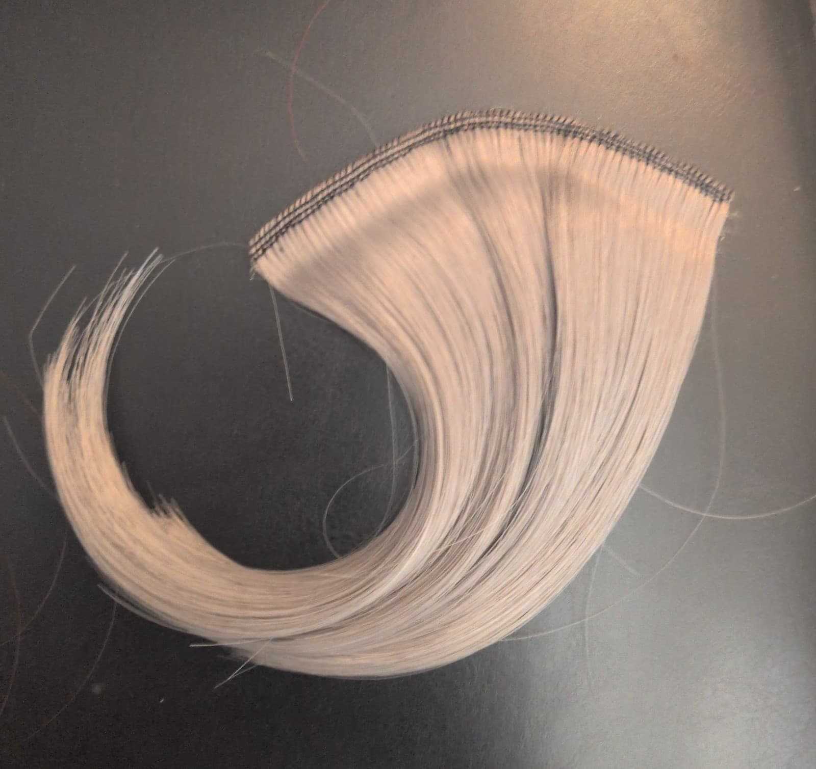 Hot topic space grey clip in bang Hair extension - Image 1