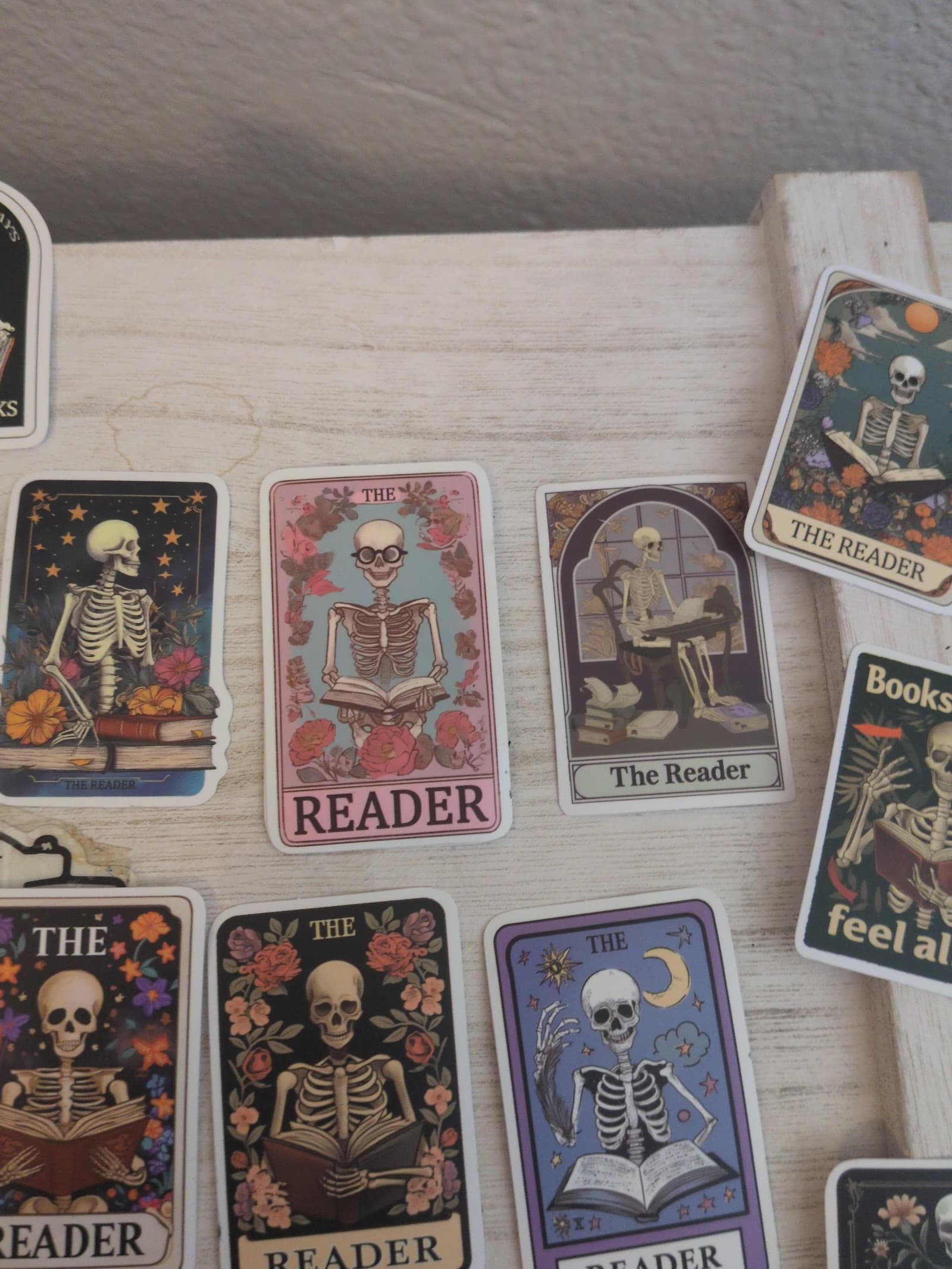 Vibrant Skeleton Tarot The Reader Cards 25 Pack Of Stickers - Thumbnail 11