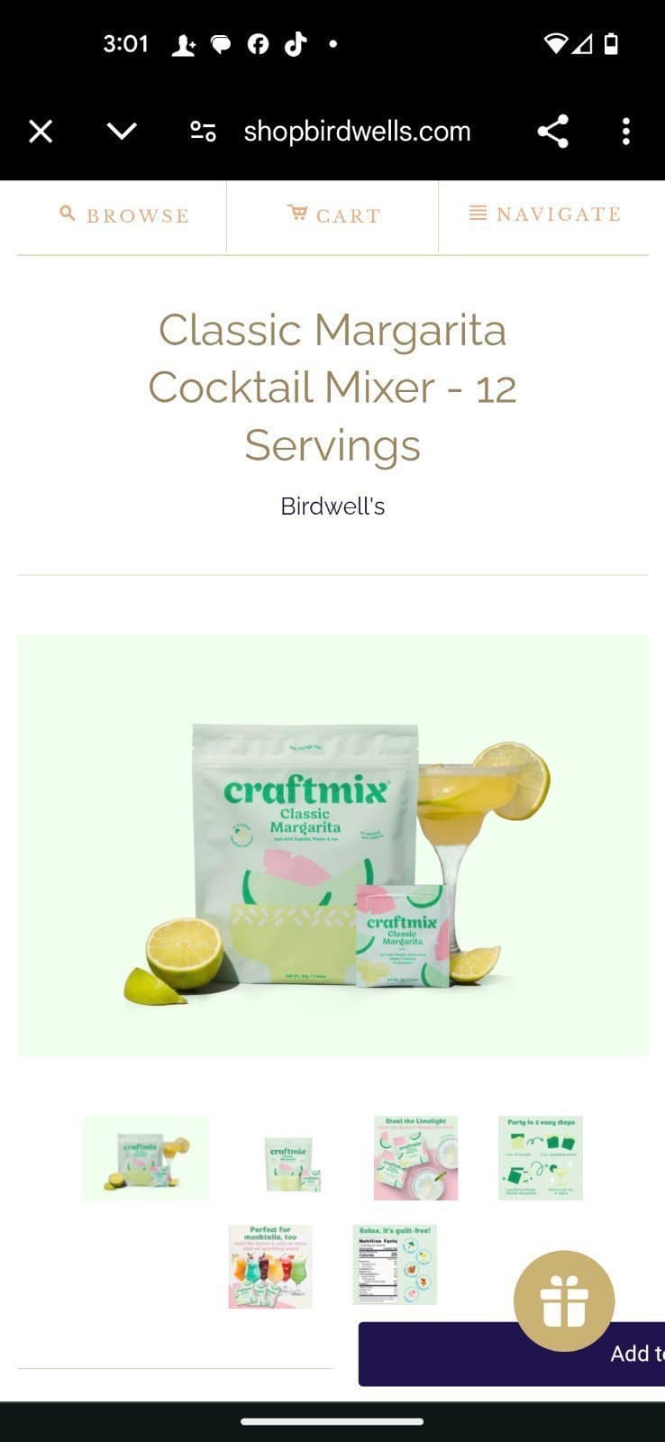 48 packs of Craftmix margarita mix - Thumbnail 7