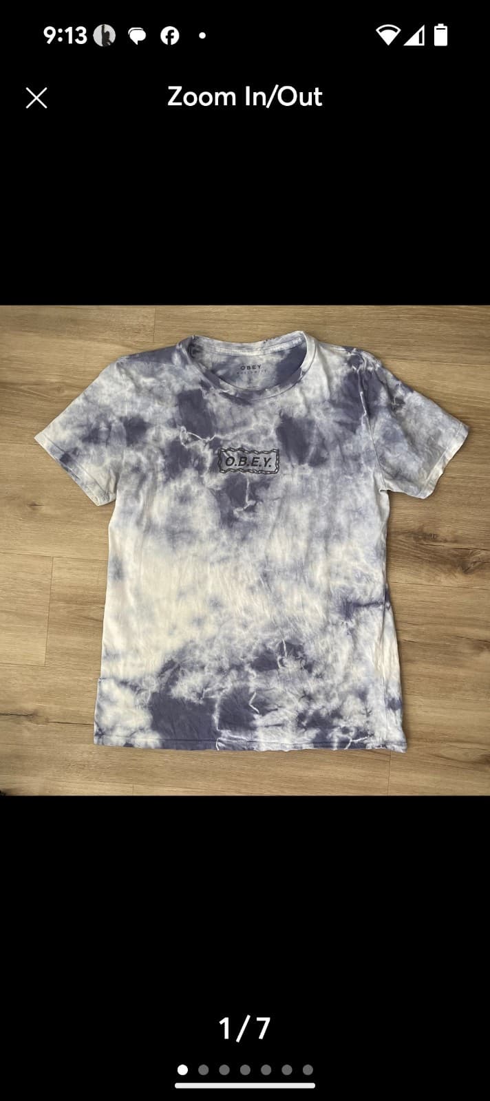 American Eagle Purple Tie-Dye Top and obey purple tye dye top bundle - Thumbnail 3