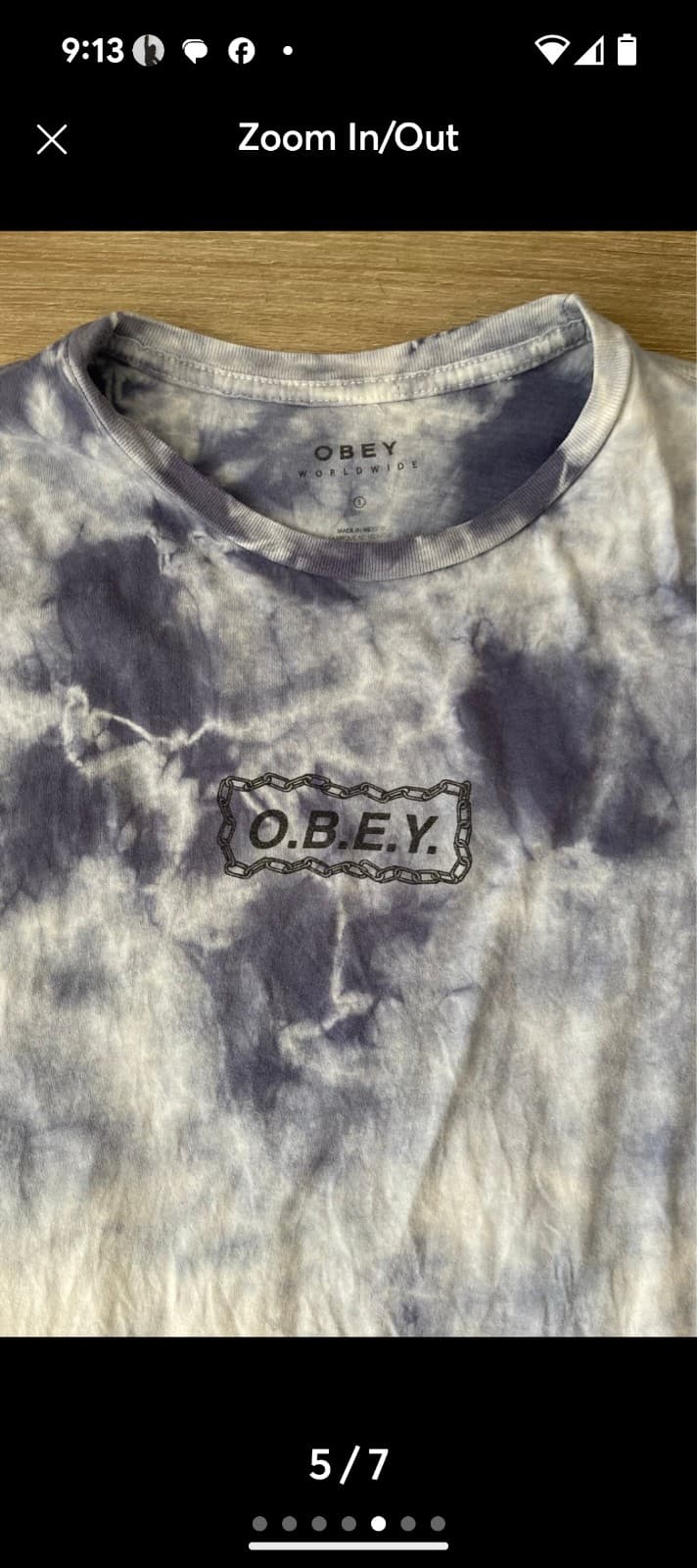 American Eagle Purple Tie-Dye Top and obey purple tye dye top bundle - Thumbnail 7