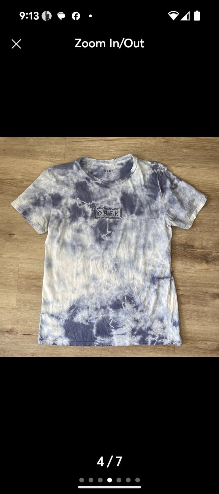 American Eagle Purple Tie-Dye Top and obey purple tye dye top bundle - Thumbnail 6