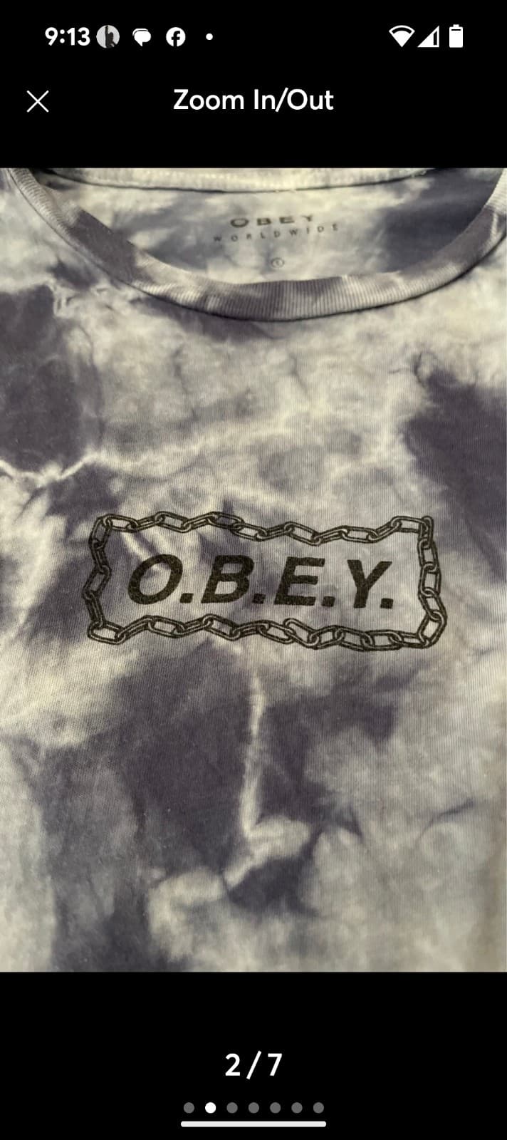 American Eagle Purple Tie-Dye Top and obey purple tye dye top bundle - Thumbnail 4