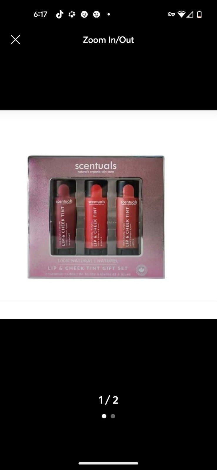 Scentuals 100% natural lip and cheek tint gift set bombshell passion sultry - Thumbnail 2