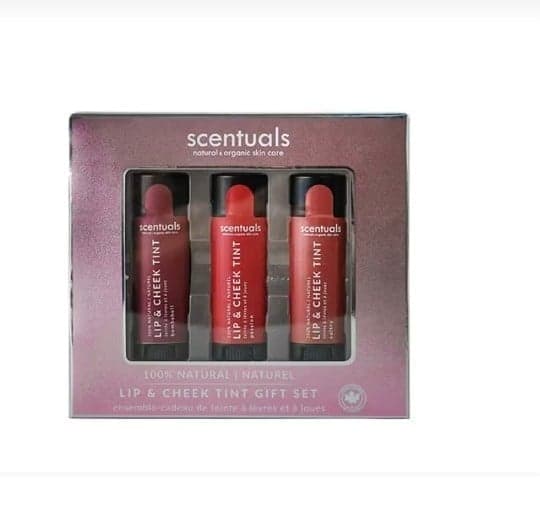 Scentuals 100% natural lip and cheek tint gift set bombshell passion sultry - Image 1