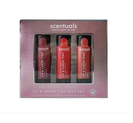 Scentuals 100% natural lip and cheek tint gift set bombshell passion sultry - Thumbnail 2