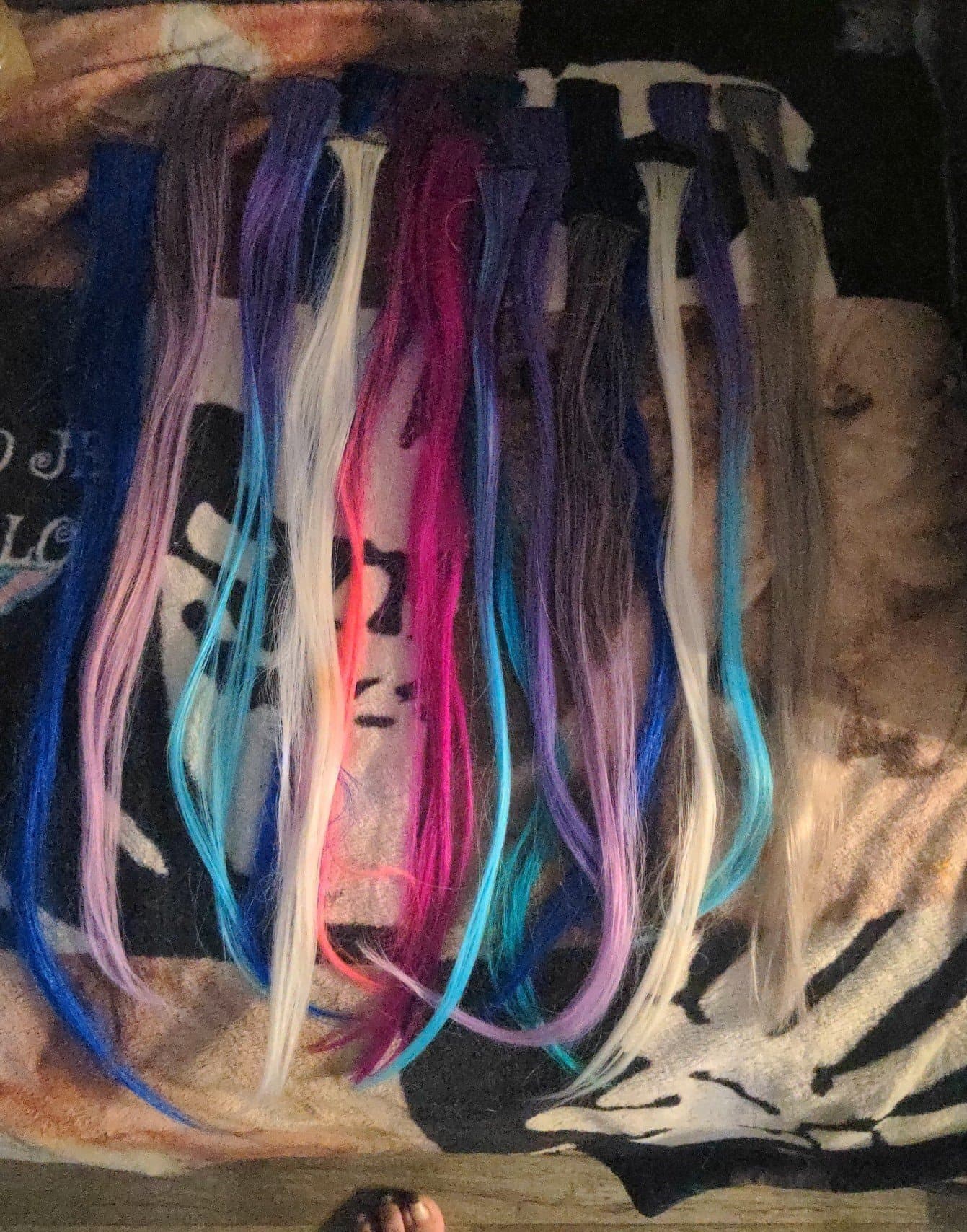 15 long hair extensions multicolor - Thumbnail 2
