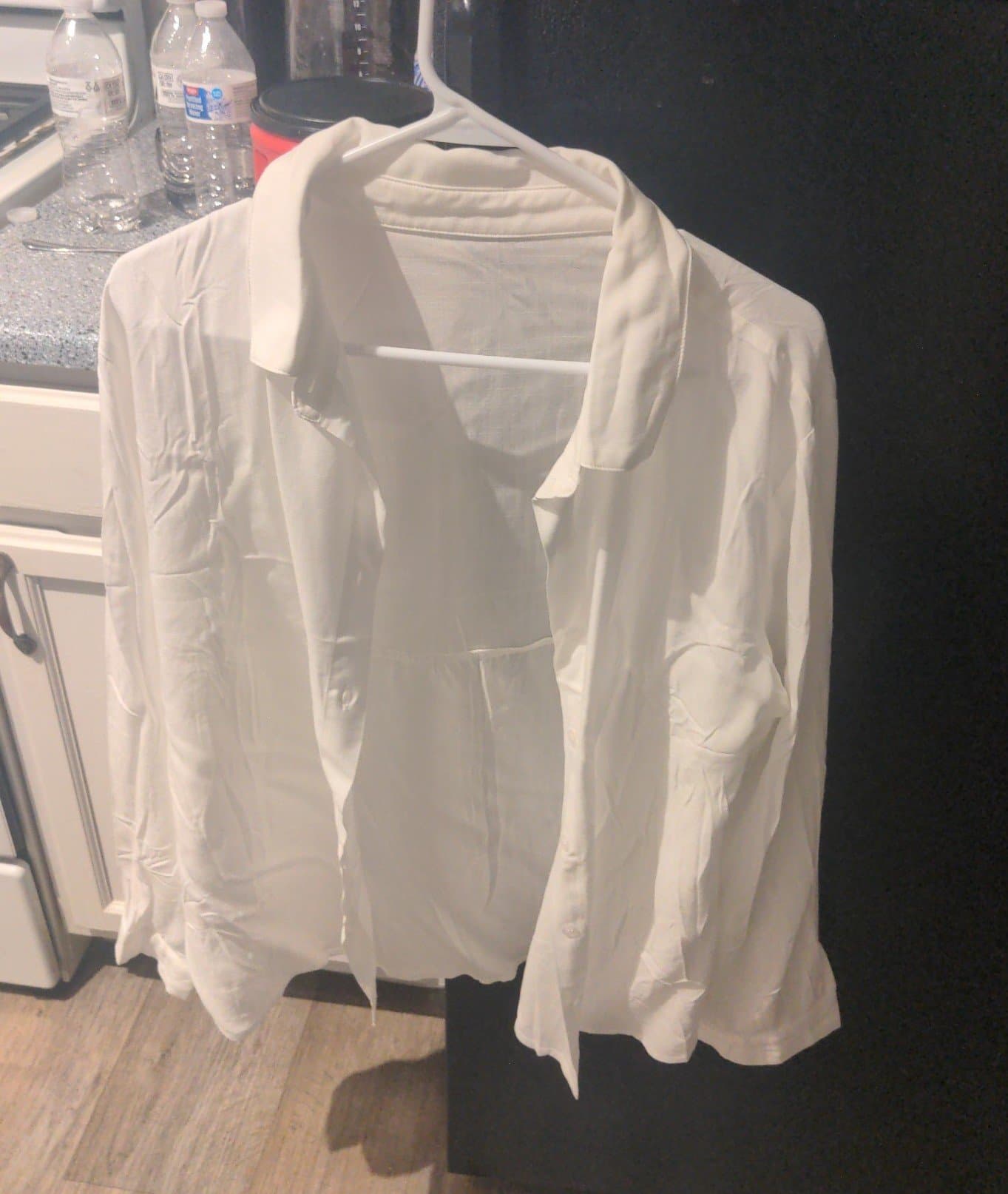 White button up blouse - Thumbnail 3