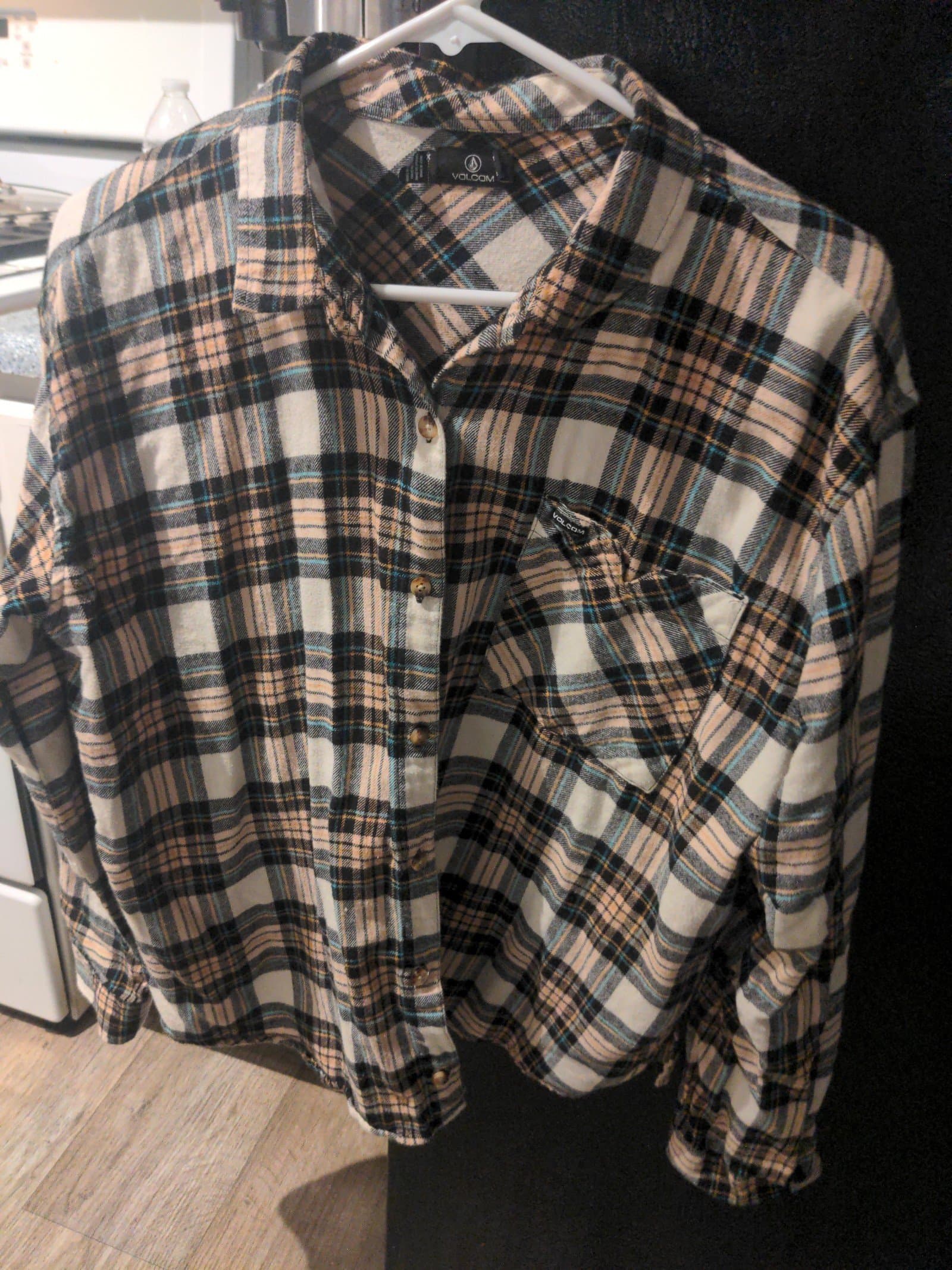 Volcom flannel size large plaid to meet you - Thumbnail 2