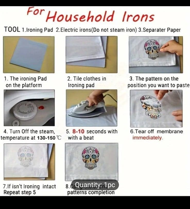 The misfits iron on decal Misfits Skull Heat Transfer Vinyl Decal Sticker - DIY - Thumbnail 3