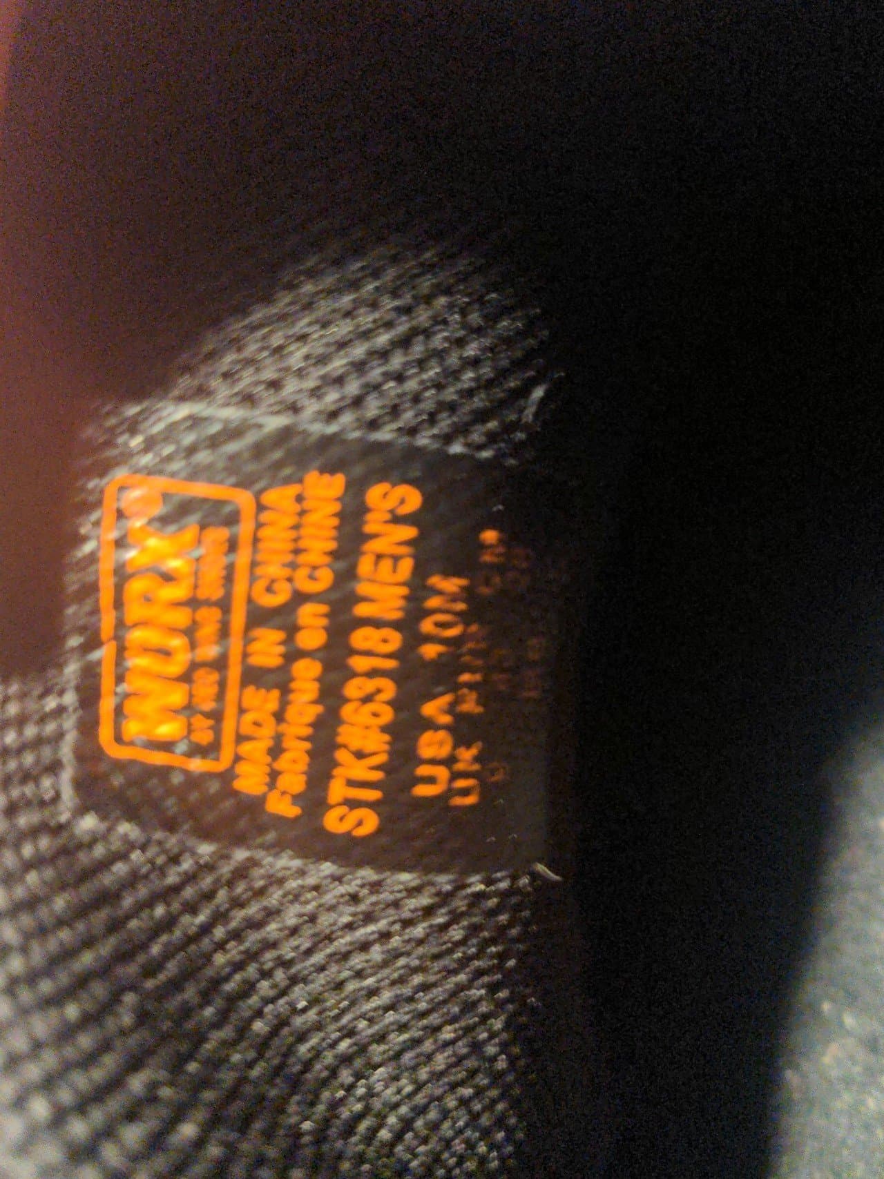 Wurx black leather men's shoes slip resistant size 10 m - Thumbnail 4