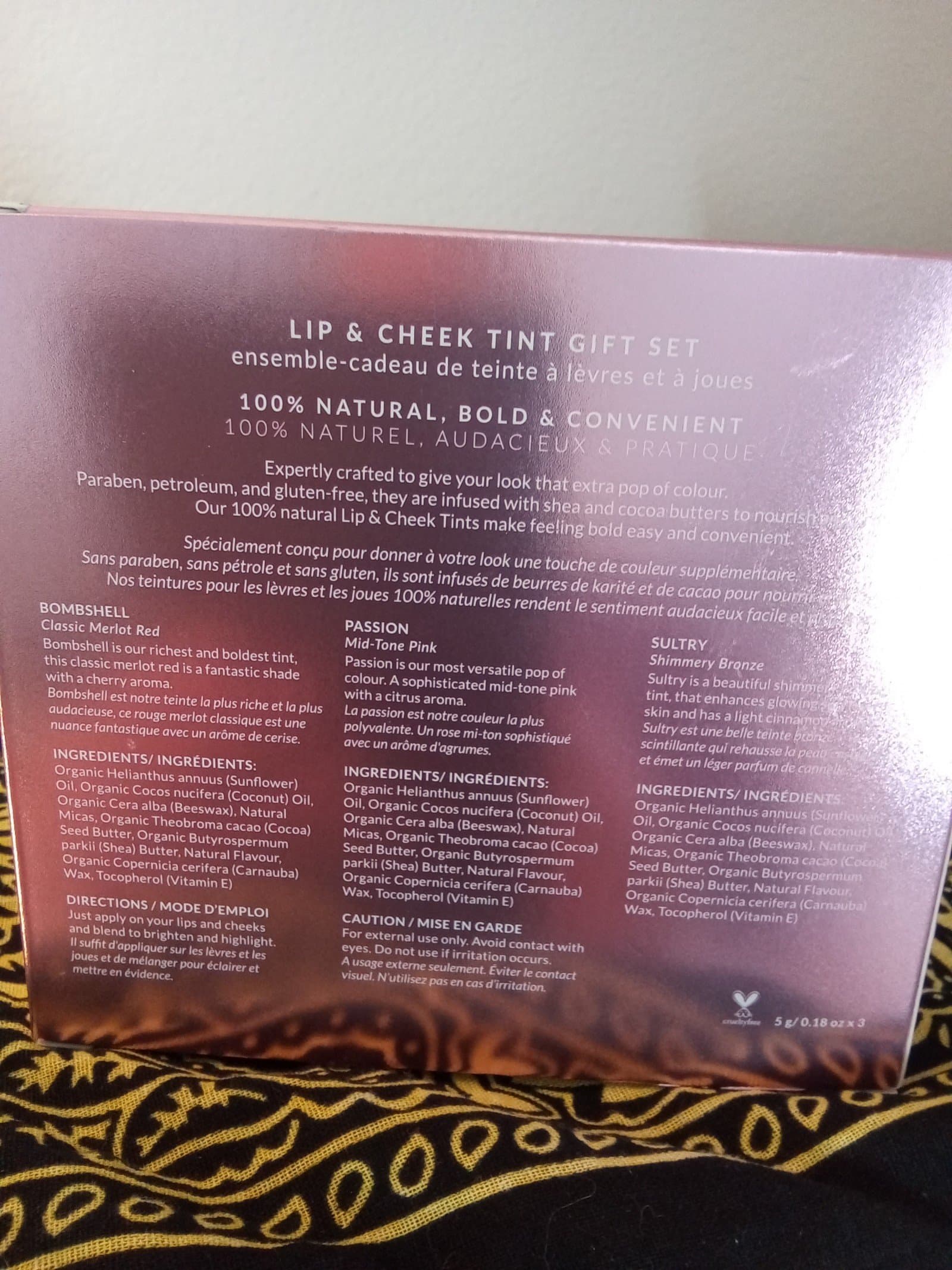 Scentuals 100% natural lip and cheek tint gift set bombshell passion sultry - Thumbnail 4