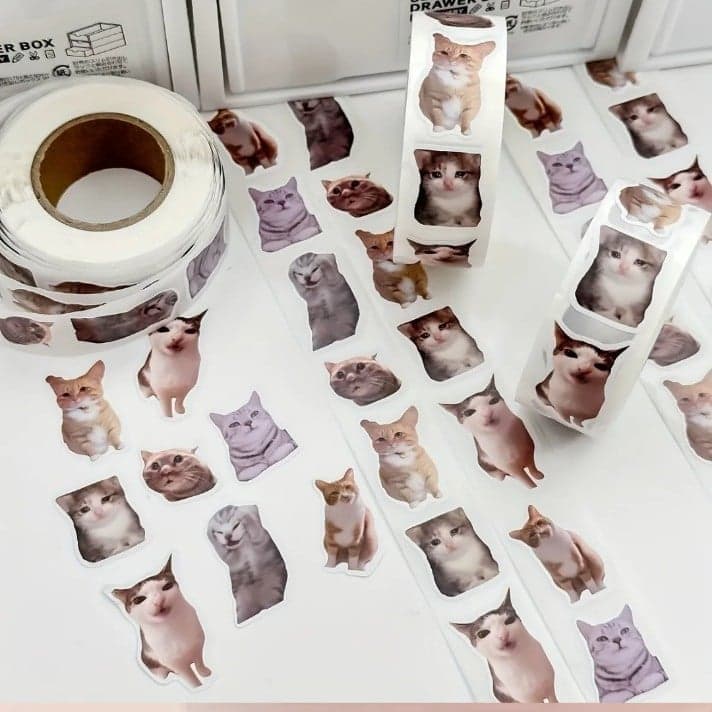 Cat Sticker Roll - Multicolor - Thumbnail 5