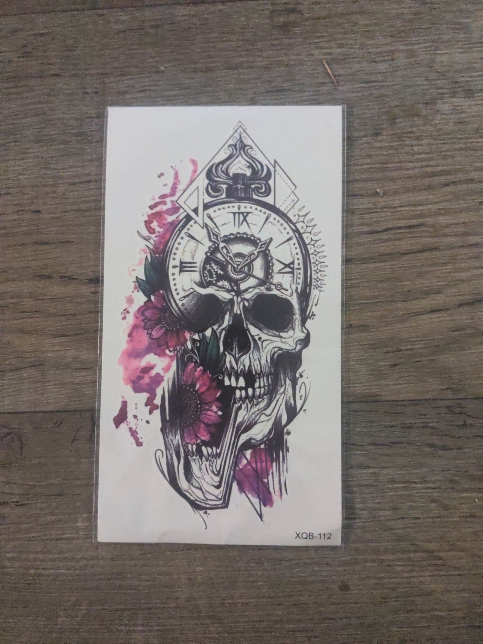 1 skull temporary tattoos - Image 1