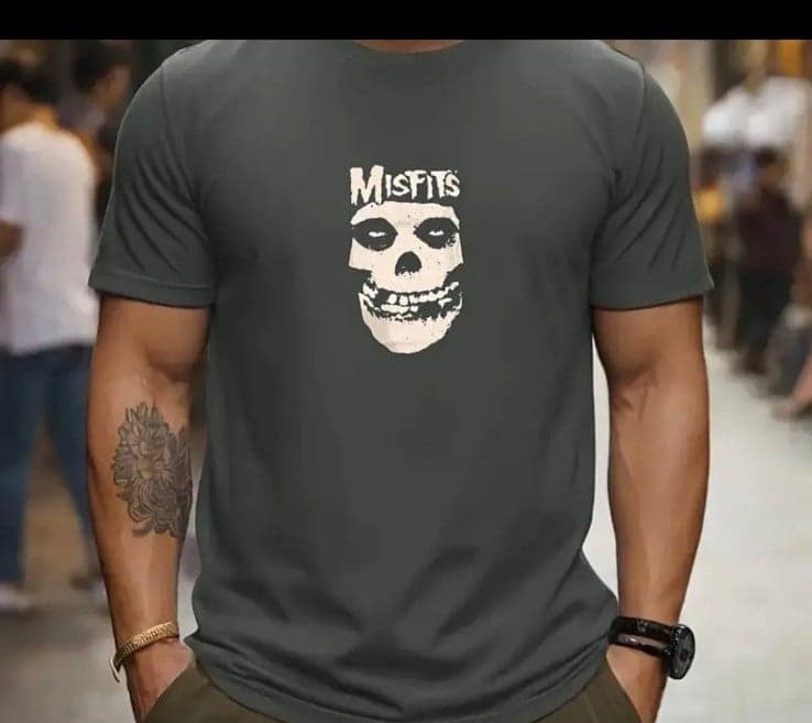 The misfits iron on decal Misfits Skull Heat Transfer Vinyl Decal Sticker - DIY - Thumbnail 5