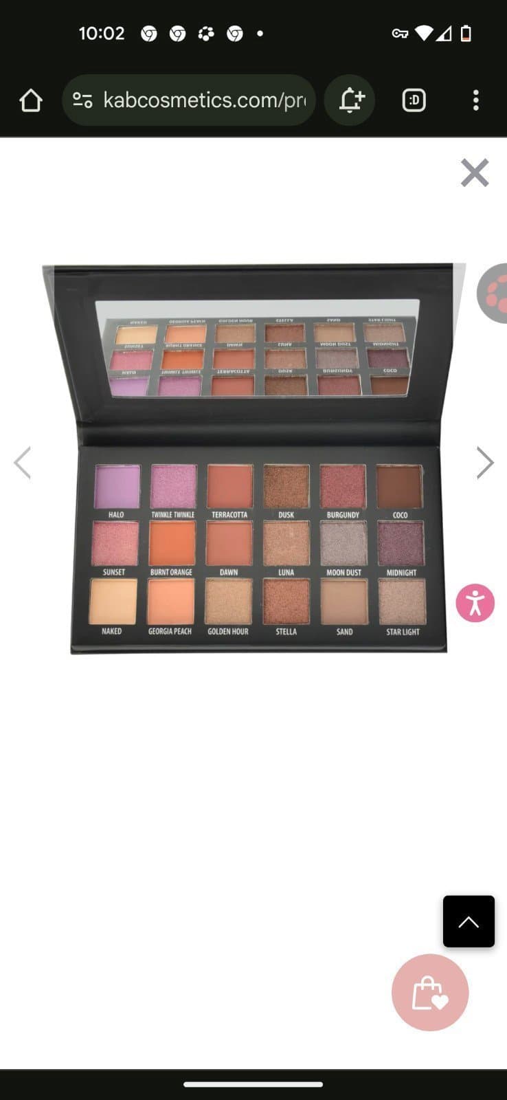 KAB cosmetics day and night eyeshadow palette - Thumbnail 9