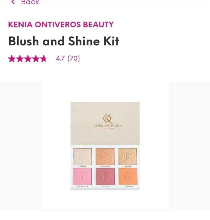 Kenya Ontiveros Blush and shine kit - Image 1