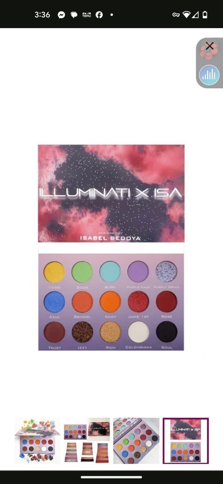Illuminati x isa eyeshadow palette - Thumbnail 7