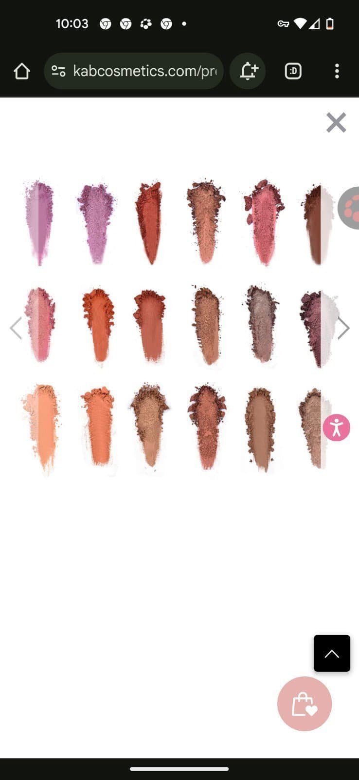 KAB cosmetics day and night eyeshadow palette - Thumbnail 10