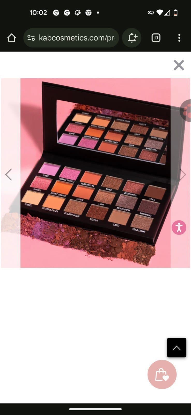 KAB cosmetics day and night eyeshadow palette - Thumbnail 8