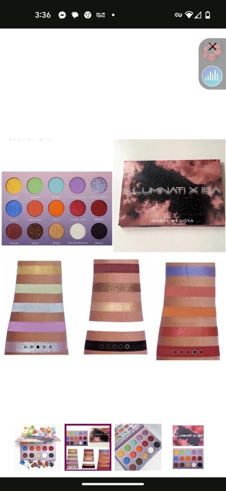 Illuminati x isa eyeshadow palette - Thumbnail 6