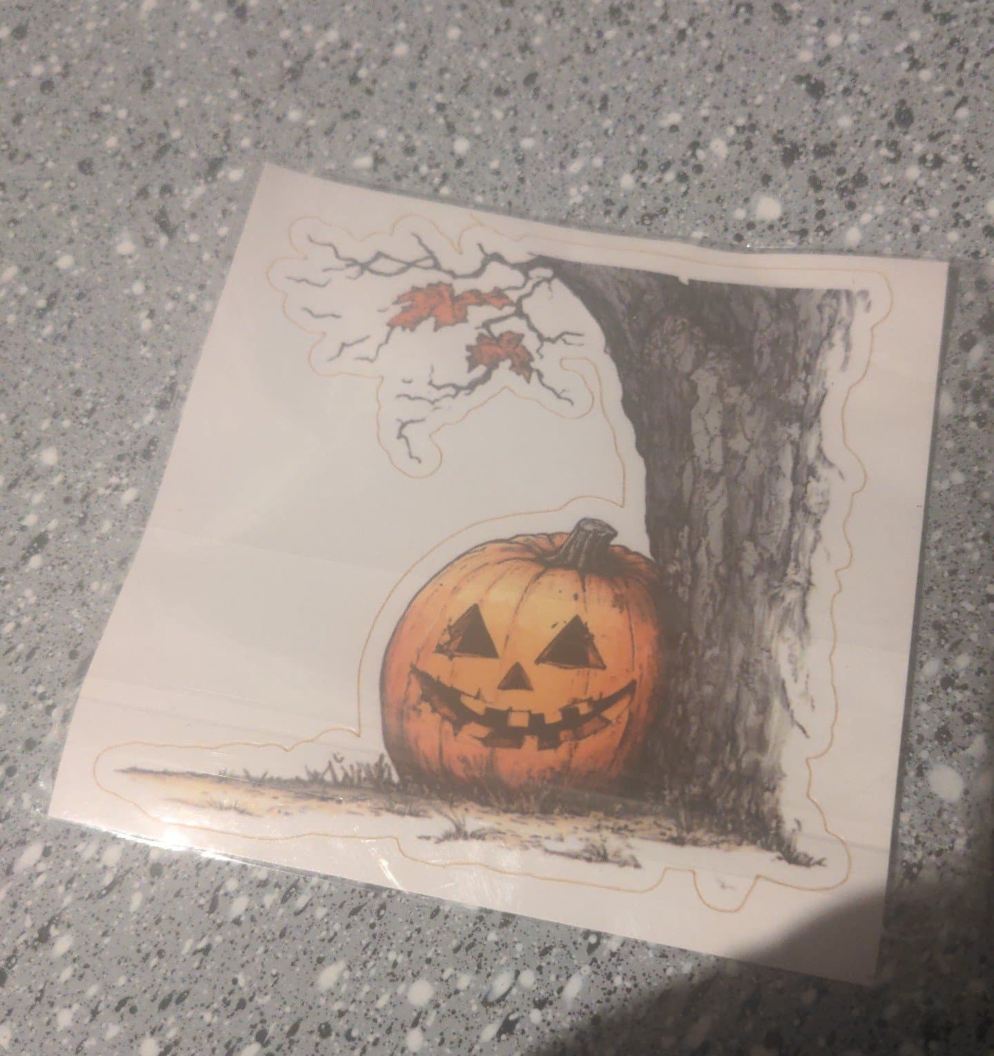 Halloween pumpkin sticker - Image 1