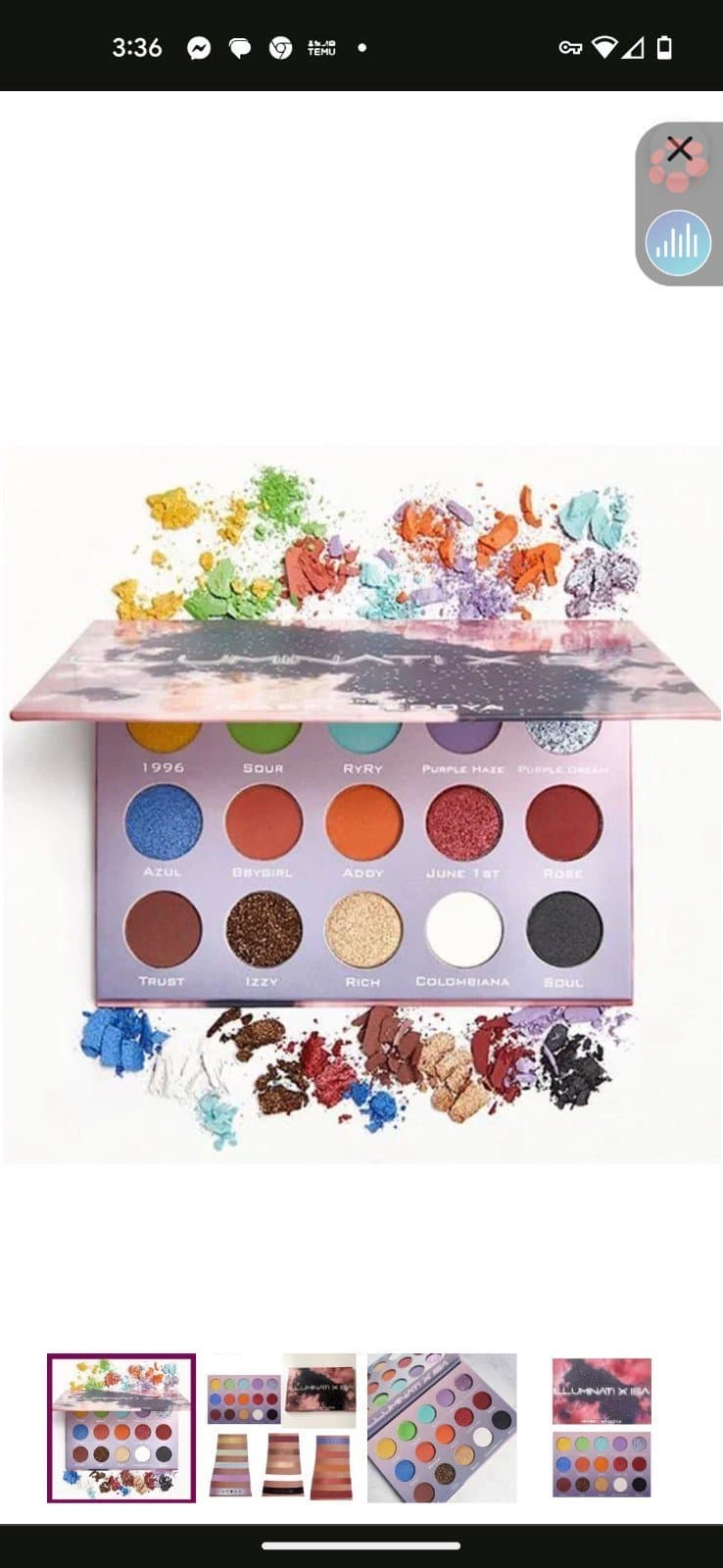 Illuminati x isa eyeshadow palette - Thumbnail 5