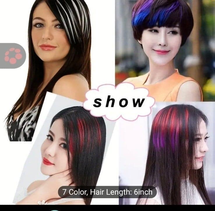 1pc Luxurious Clip-In Hair Bangs Hairpiece - Easy to Wear, Soft Synthetic hair - Thumbnail 3