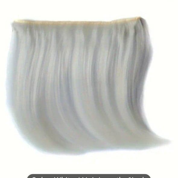 Vibrant Synthetic Fiber Hair Clip-In Extension - Straight, Elegant, and Colorful - Image 1