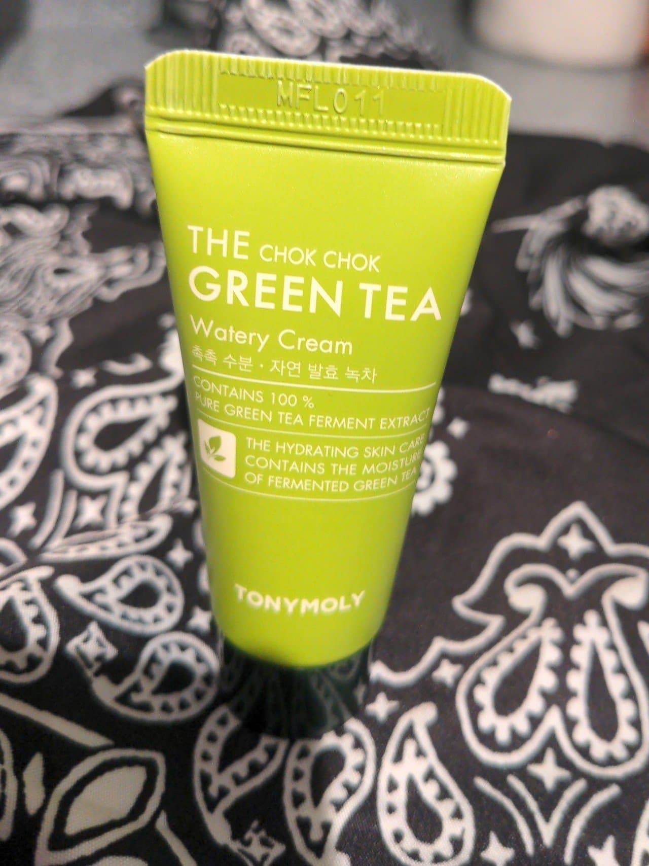 The chol choke green tea watery cream hydrating skin care - Image 1
