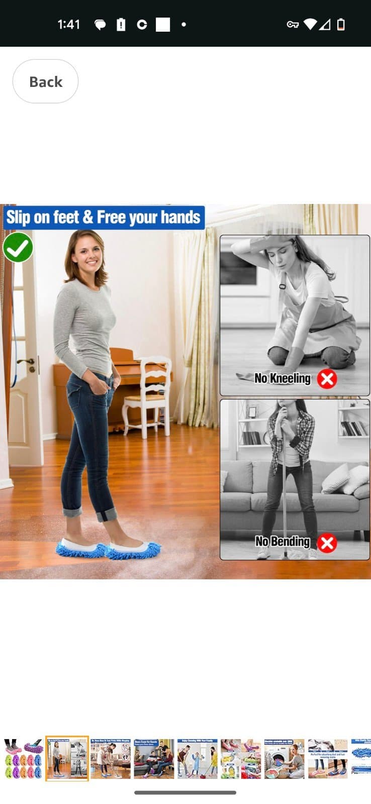 2 pairs of EZClean Footsies brand new never used pink and blue - Image 1