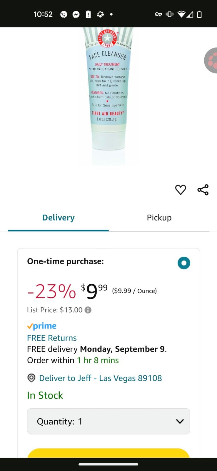 First Aid face cleanser pure skin 1.0 oz - Thumbnail 5