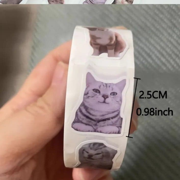Cat Sticker Roll - Multicolor - Thumbnail 2