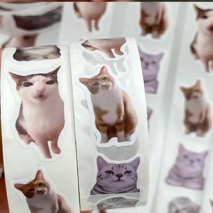 Cat Sticker Roll - Multicolor - Thumbnail 3
