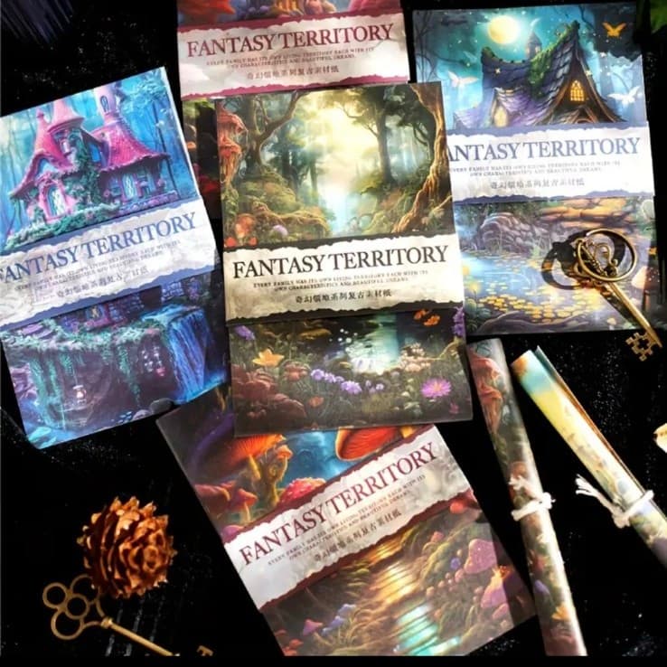 Vibrant Fantasy Mushroom Stationery Collection 30 Pieces - Thumbnail 3