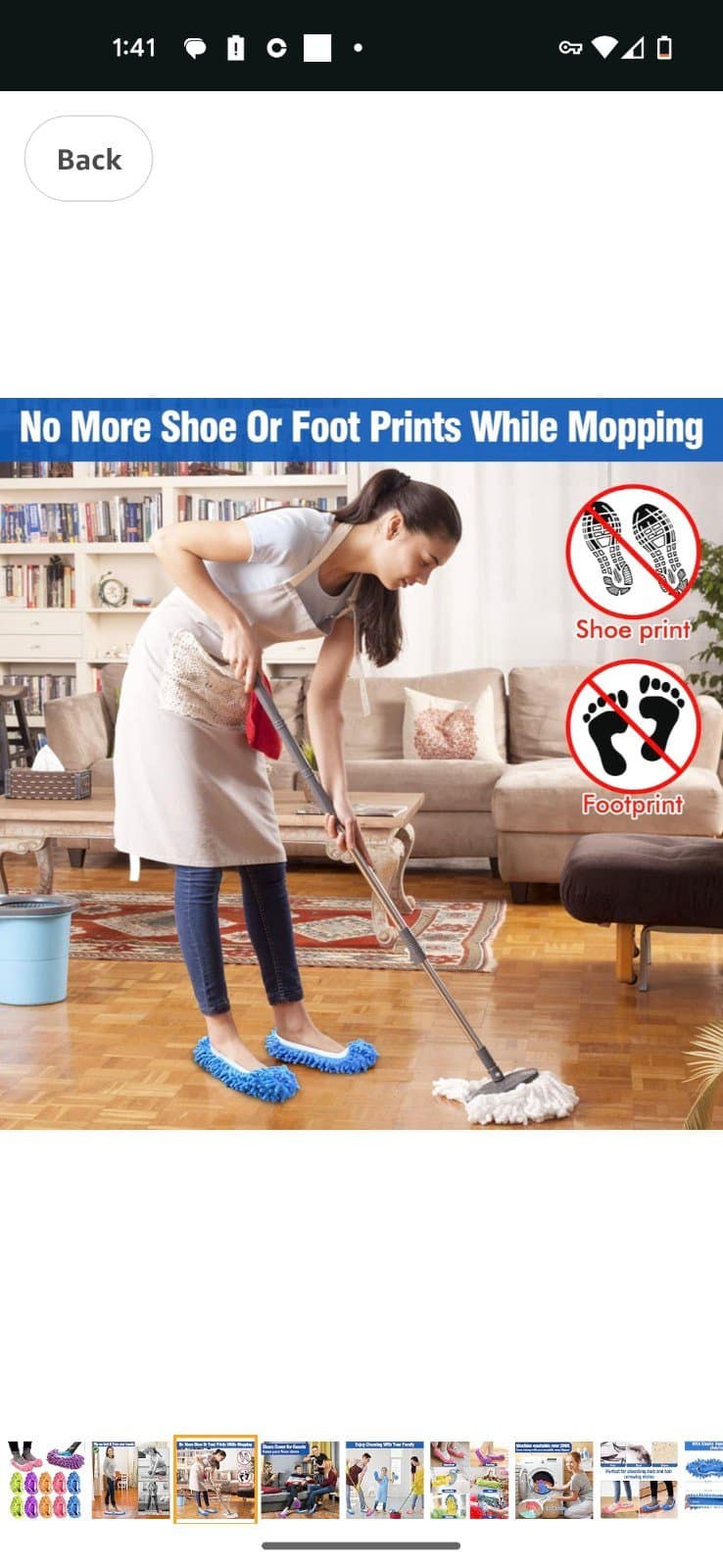 2 pairs of EZClean Footsies brand new never used pink and blue - Thumbnail 2