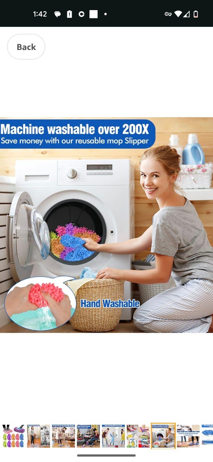 2 pairs of EZClean Footsies brand new never used pink and blue - Thumbnail 6