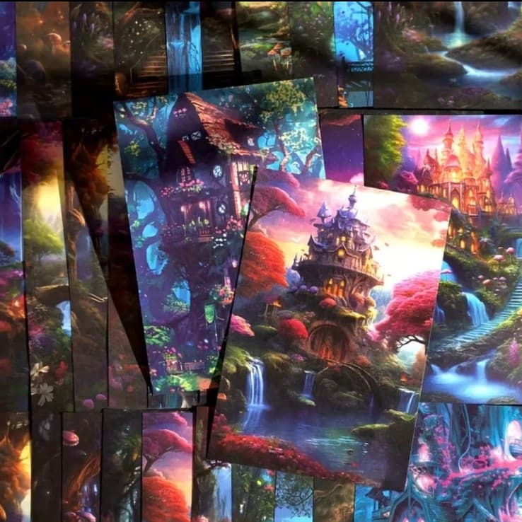 Vibrant Fantasy Mushroom Stationery Collection 30 Pieces - Thumbnail 2