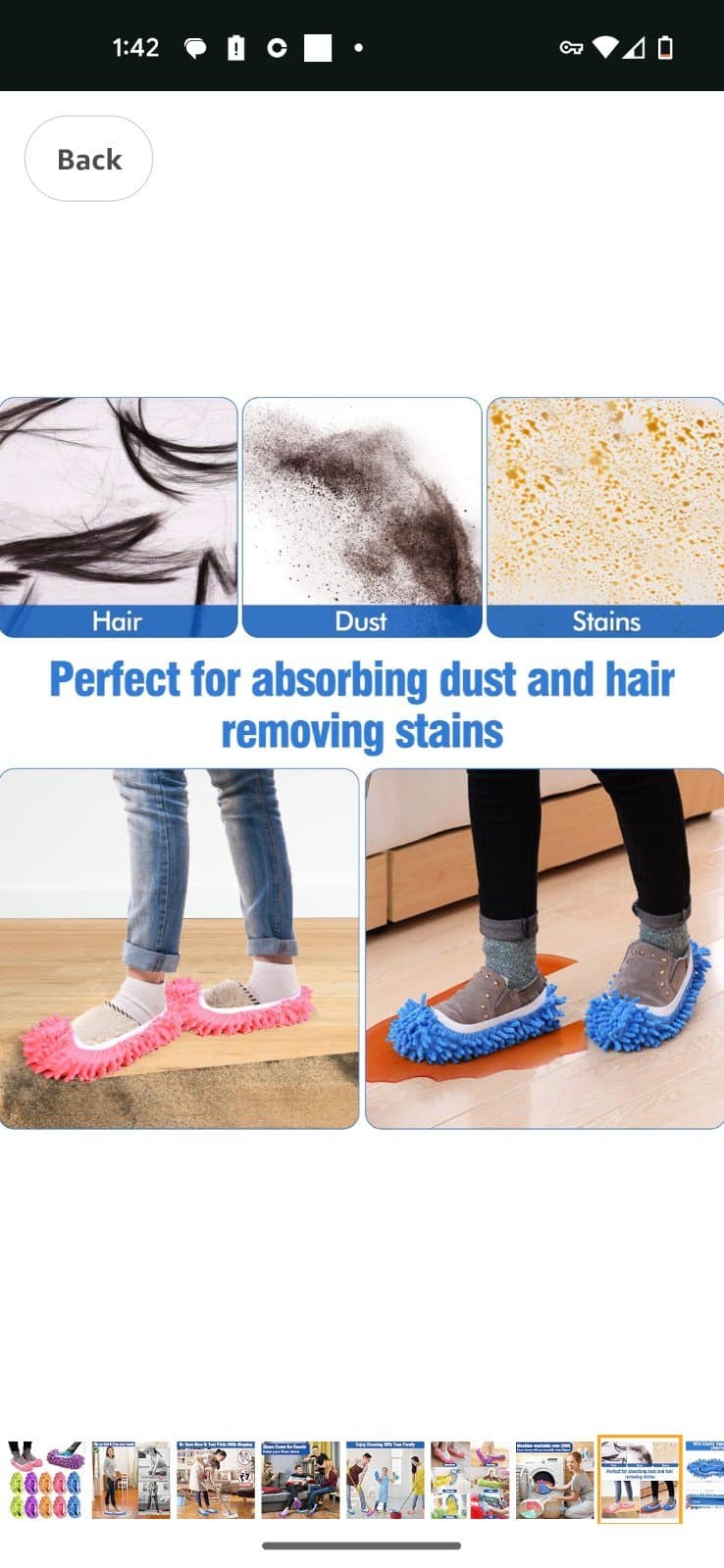 2 pairs of EZClean Footsies brand new never used pink and blue - Thumbnail 4